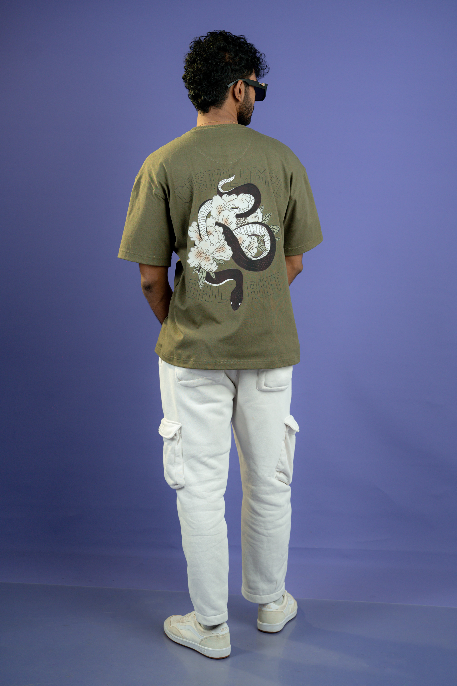 Snake print green oversized unisex t-shirt Snake print green oversized unisex t-shirt